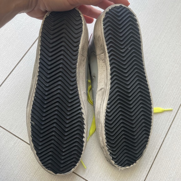 NWT Brand New Golden Goose Women’s Superstar Silver Blue Star Leather Sneaker 37 - Picture 11 of 16